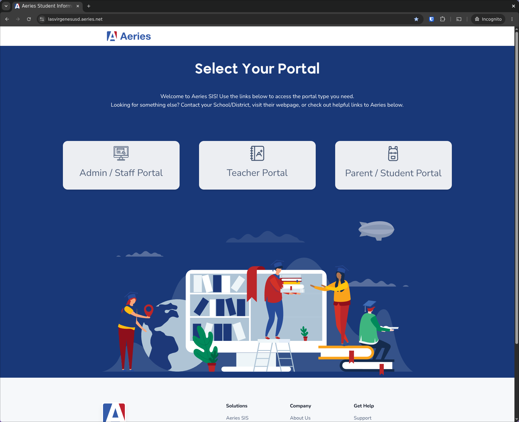 aeries login portal