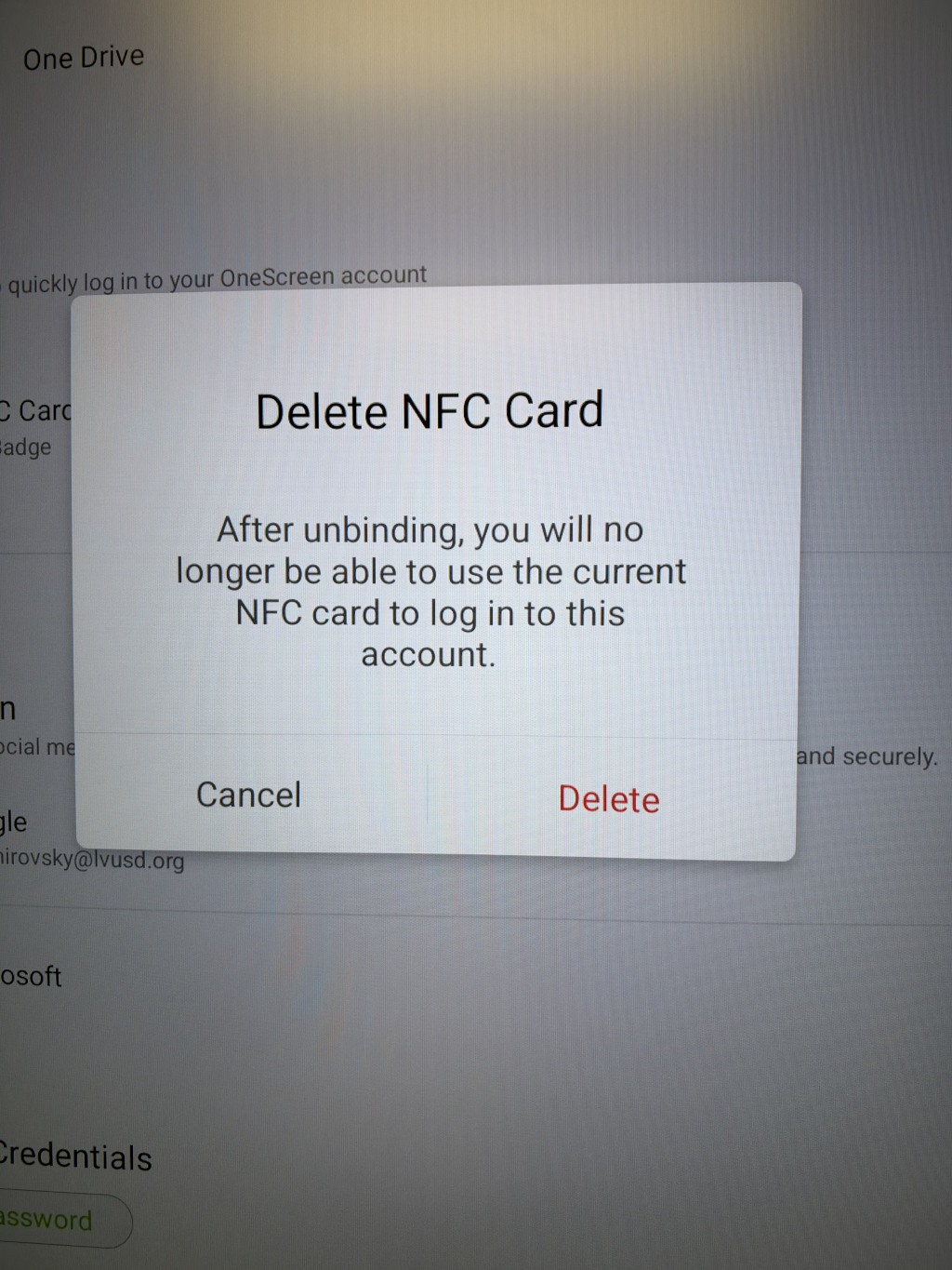 onescreen badge remove step 3