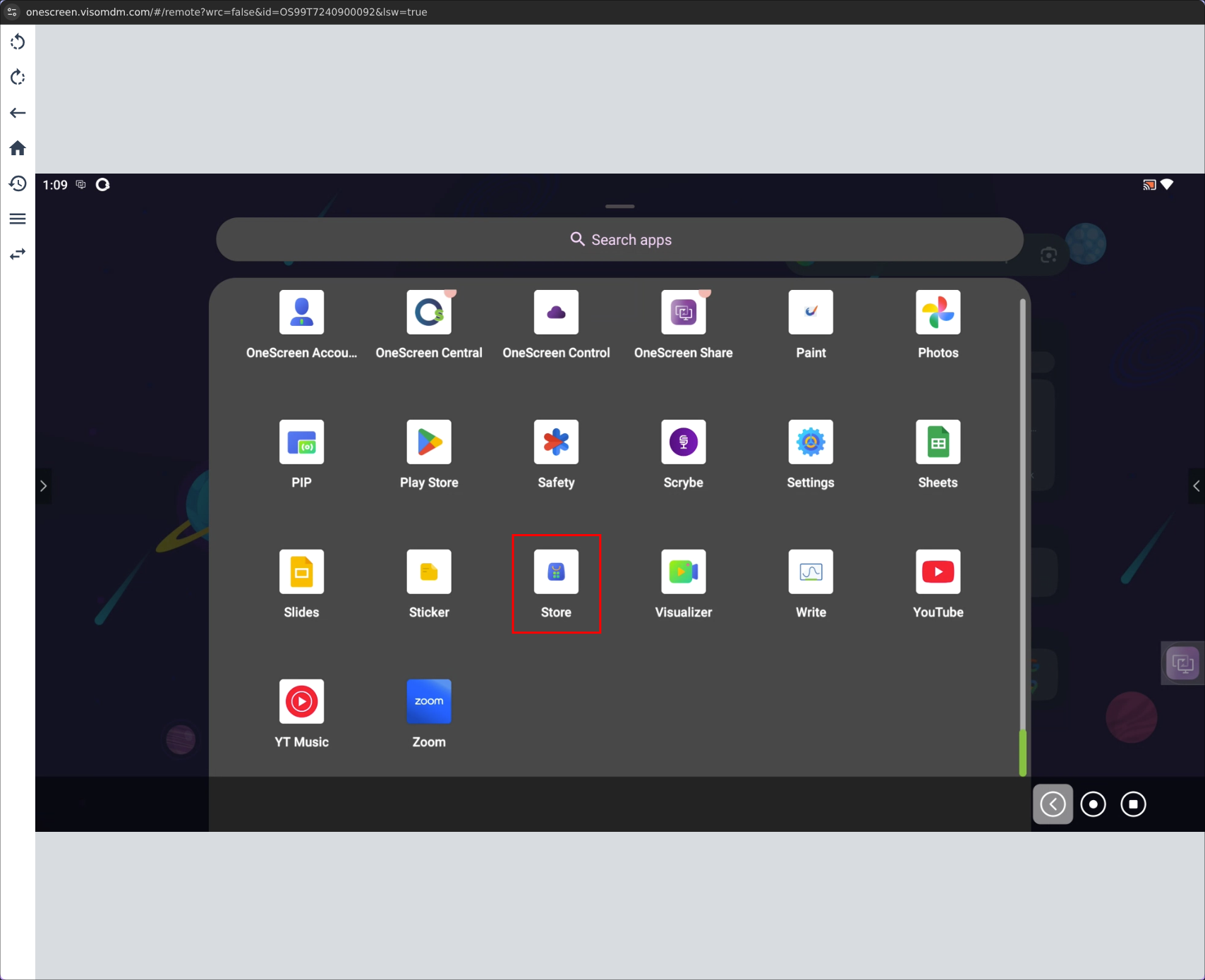 onescreen store app
