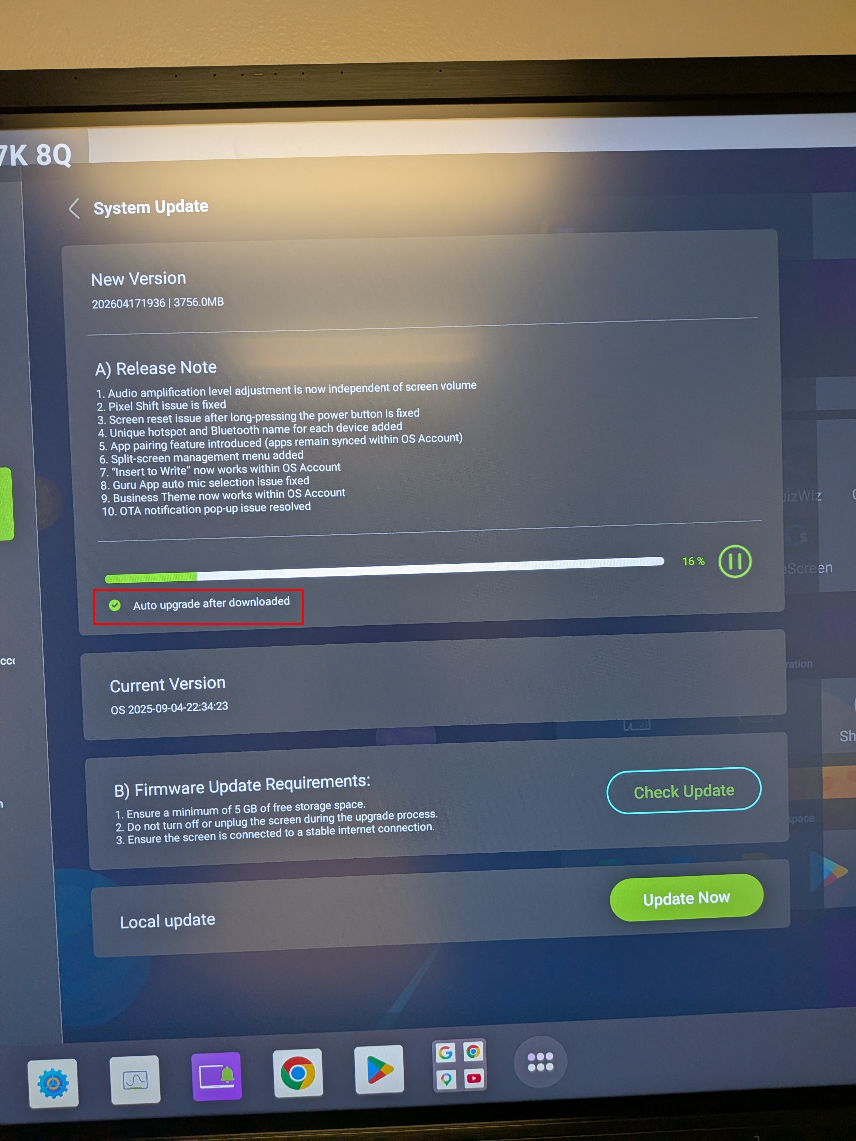 onescreen update step 4