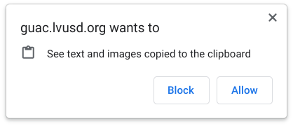 chrome allow access to clipboard